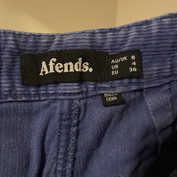 Afends blue corduroy shorts - Picture 5 of 5